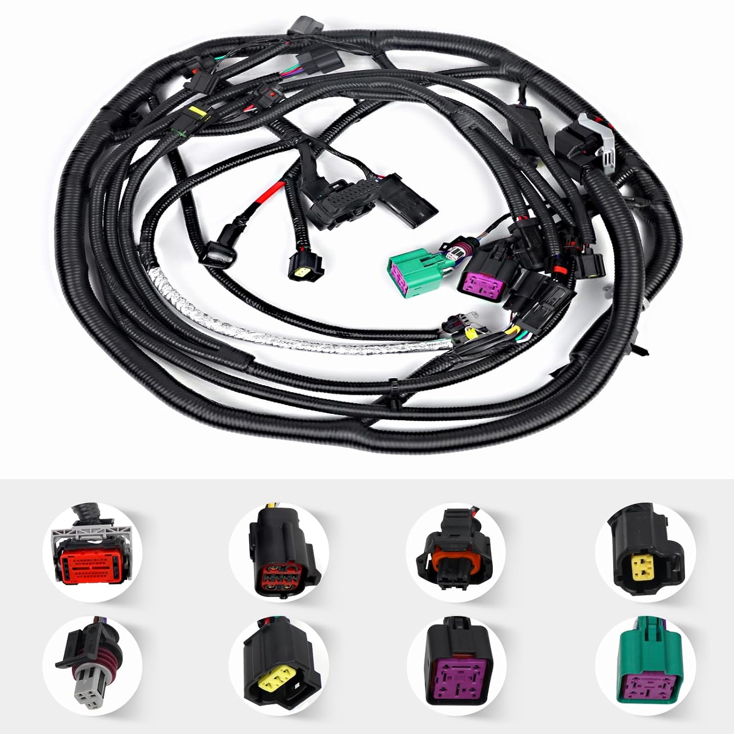 YESHMA Engine Wiring Harness Assembly Compatible with Ford F250 F350 F450 F550 Super Duty 6.0L Diesel Engine Replace:5C3Z-12B637-BA 5C3Z12B637BA