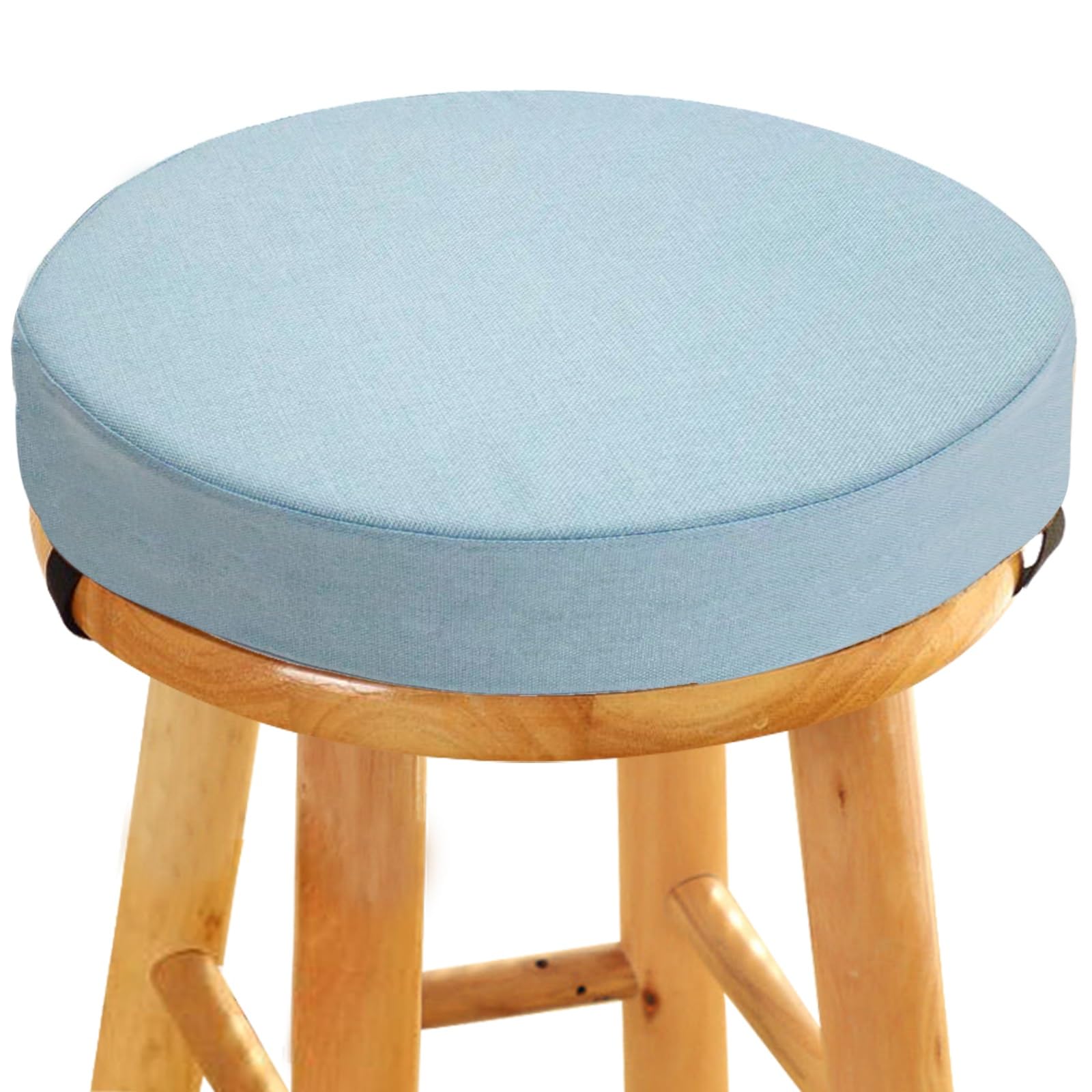 Uyeoco Color 5 45D Foam Round Seat Cushion 5/8Cm Thick,30/33/35/40/45/50Cm Anti-Slip Buckle Round Stool Cushion, Circle Dining Chair Pad With Removable Cover For Dining Kitchen Bar Chairs Indoors Outdoors(,33