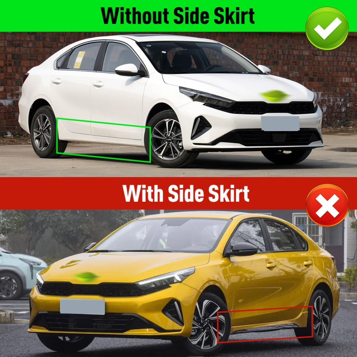 4PCS Car Mud Flaps Splash Guards Mudguards Car Mud Flaps Compatible with Kia Forte Cerato K3 2019 2020 2021 2022 2023 2024