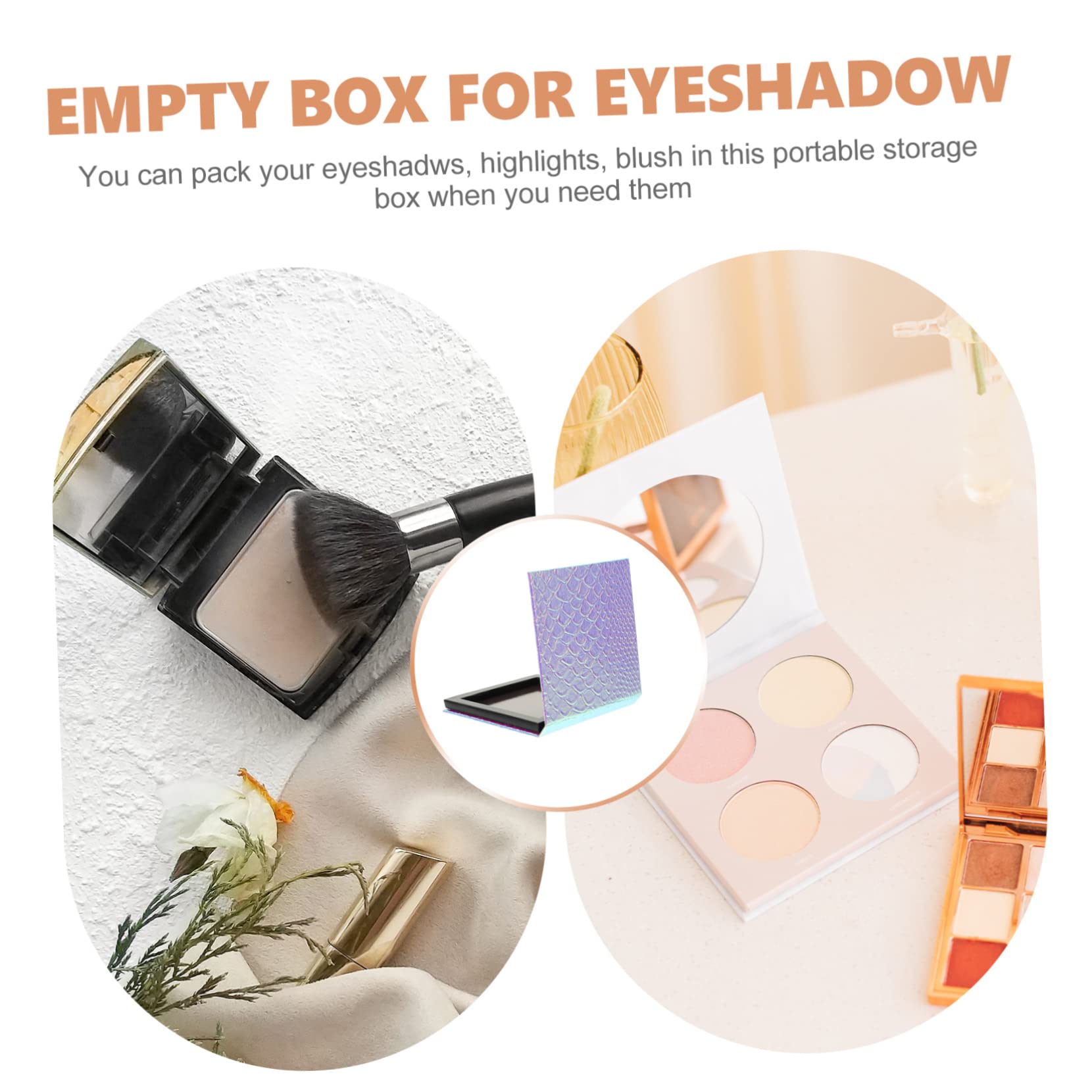 5 Pièces Palette de Sirène Magnétique pour Yeux Boîte de Rangement Cosmétiques Pratique