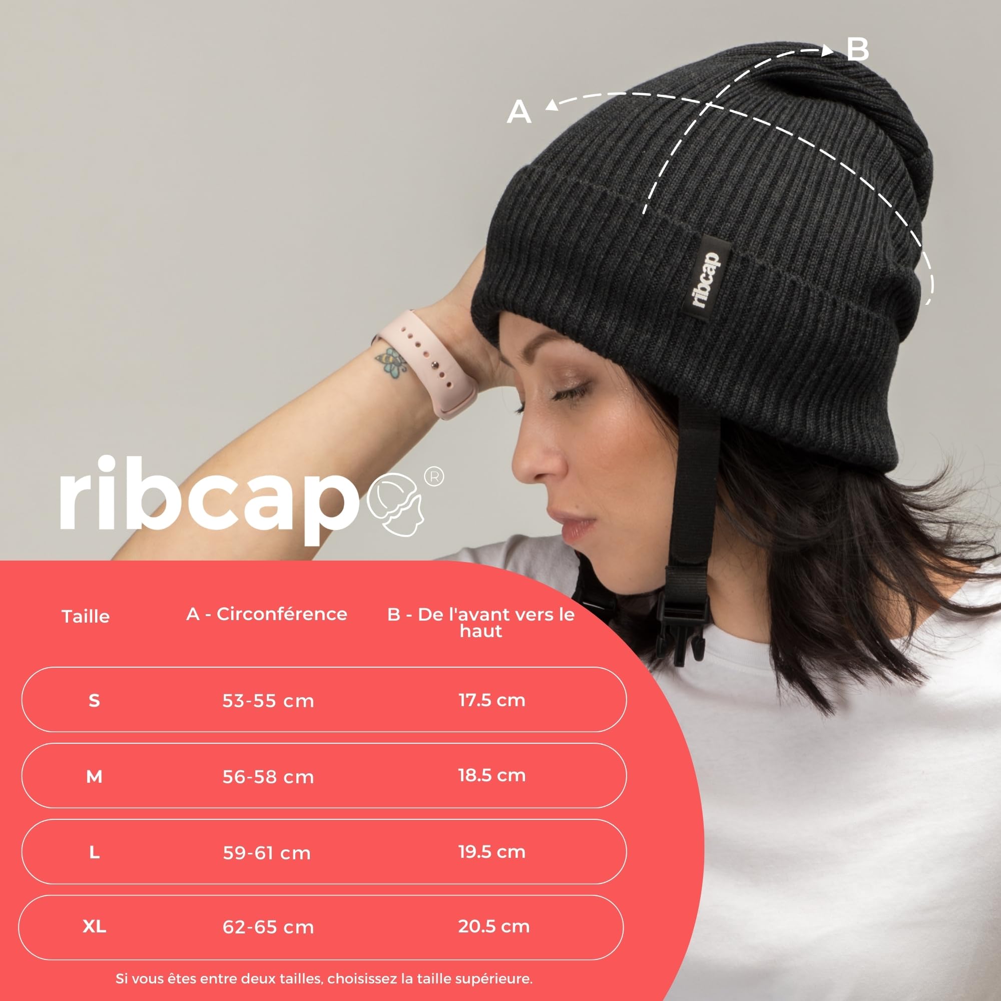 Ribcap Lenny Anthracite | Casque de Protection Souple | épilepsie, Chutes