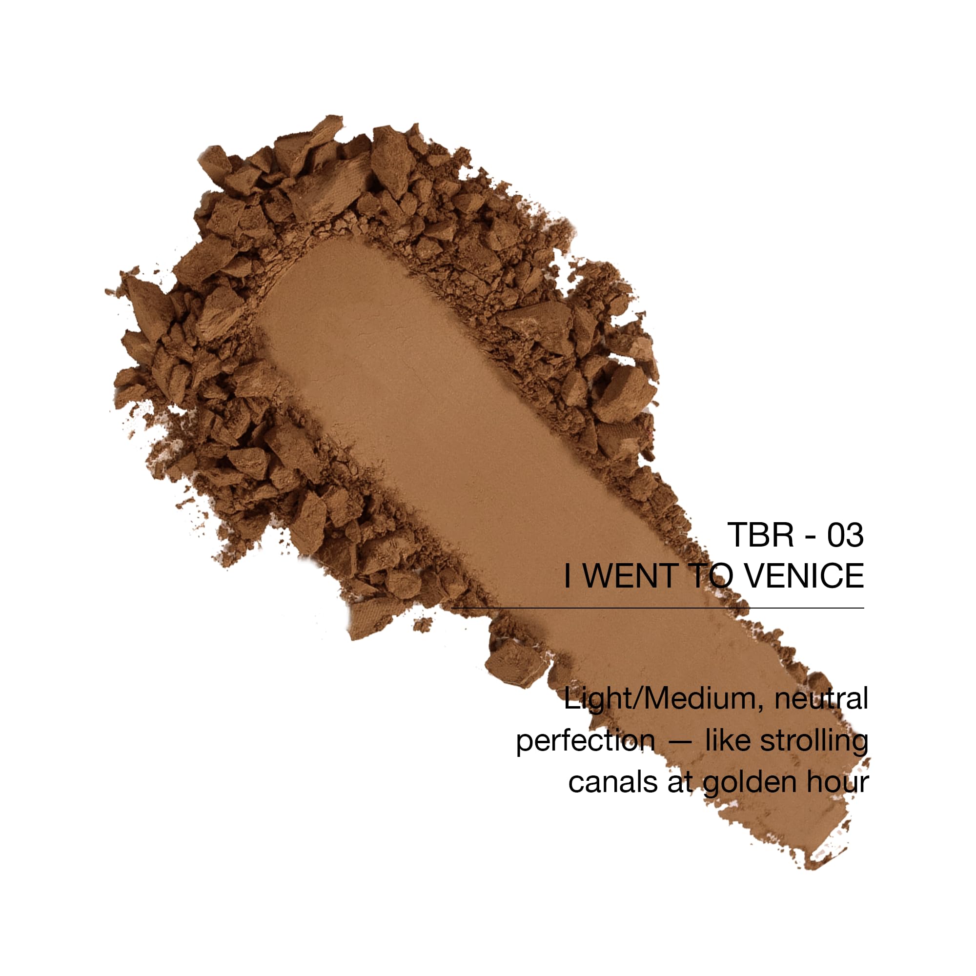KimChiChic Beauty Thailor Bronceador, acabado mate sedoso para un brillo bañado por el sol, fórmula construible, compacto en forma de corazón con espejo, libre de crueldad, I Went to Venice