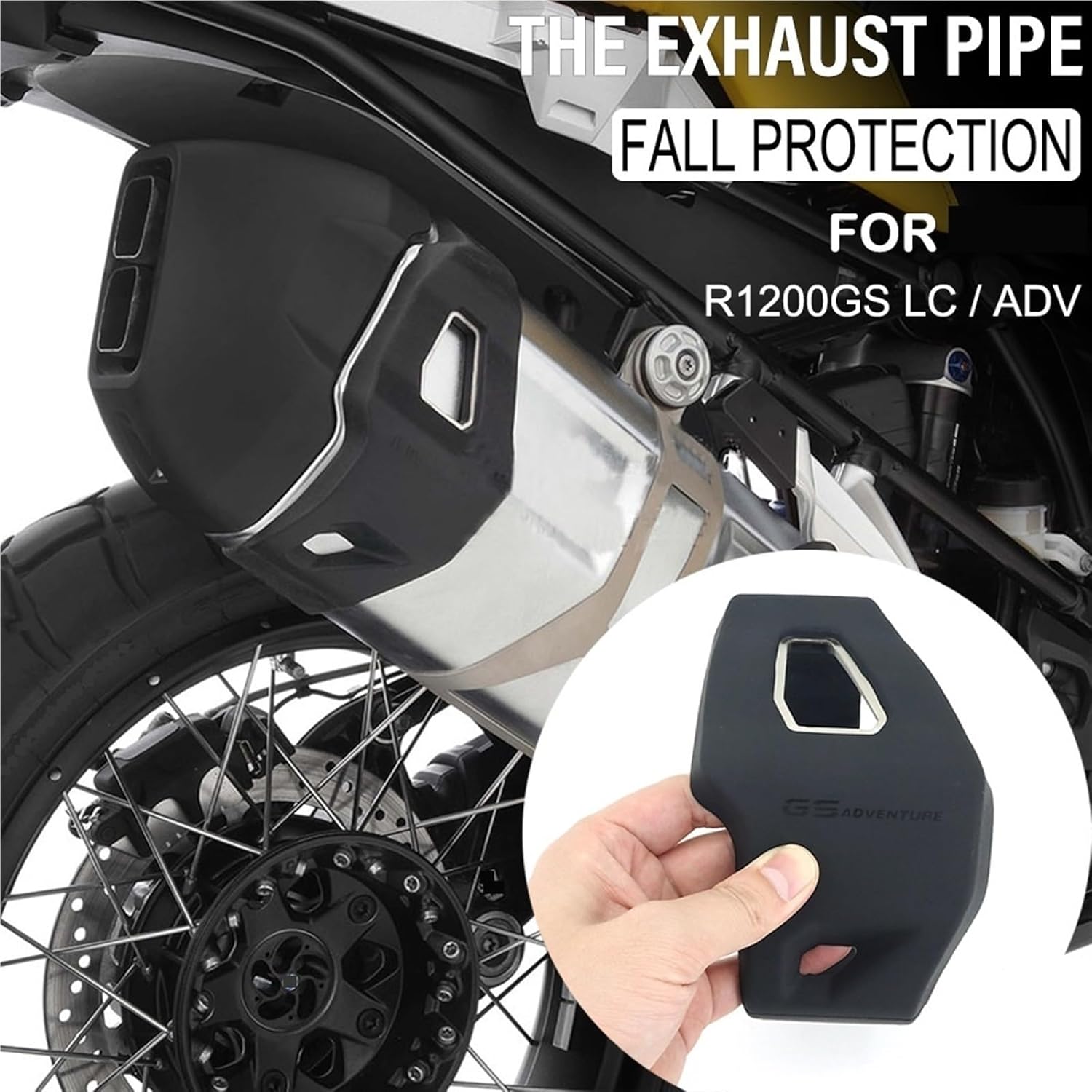 GErnie Motorcycle Exhaust Heat Shield Compatible with R1250GS R1200GS LC R 1250 GS ADV