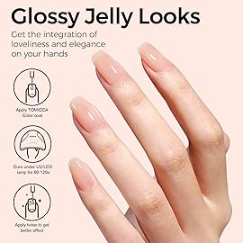 TOMICCA Nude Gel Nail Polish,15ml Light Nude Gel Polish,Soak Off Uv Led Cure NeededColor Long Lasting Translucent Nail Art Manicure French Salon Diy Design Gifts For Woman