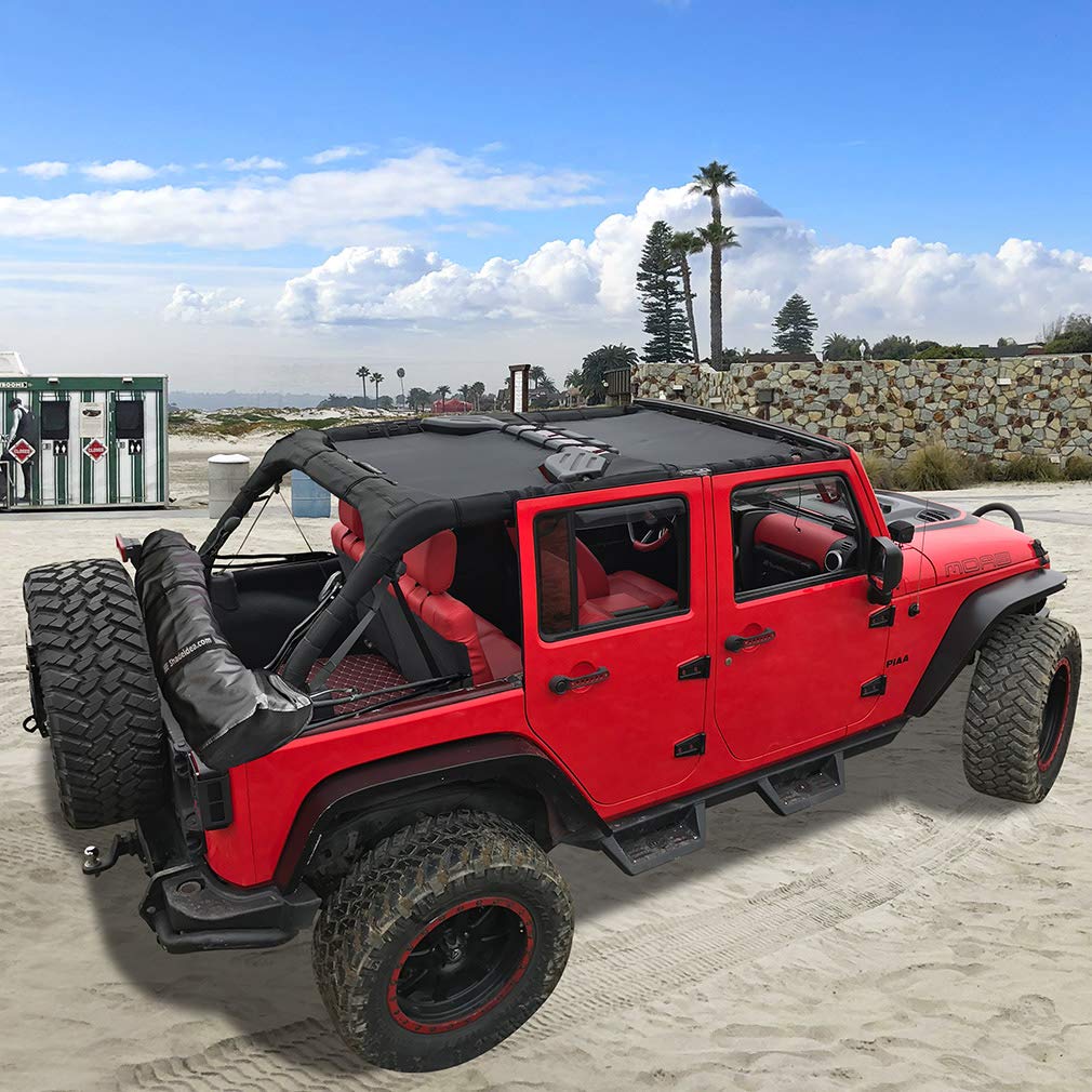 Shadeidea Soft Top Boot for Jeep Wrangler JK Unlimited 2 Door JKU 4