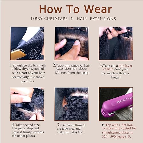 Miniatura 7 de Jerry - Extensiones de cabello humano rizado negro natural de 12 pulgadas para mujer, 3B 3C, 100% cabello brasileño afroamericano #1B, 1.41 oz