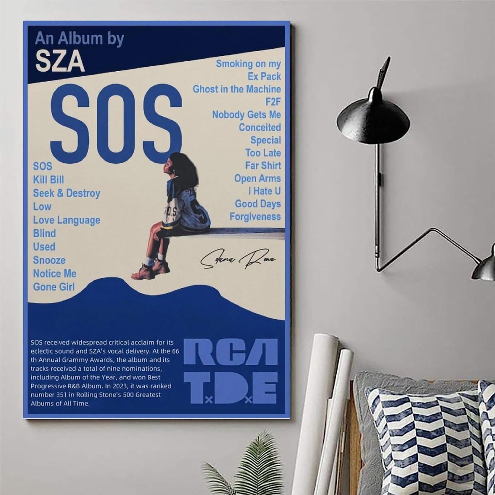 Poster Educativo Musicale Su Tela Incorniciata, Quadro Per Cameretta, Stampa Why Music, 30,5x45,7 Cm - 3