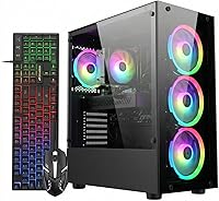 Vista 7 de STGAubron Computadora de escritorio para videojuegos, GeForce RTX 2060 Super 8G, Intel Core i7 hasta 3.9G, 32G RAM, SSD de 1 TB, WiFi 6, BT 5.0