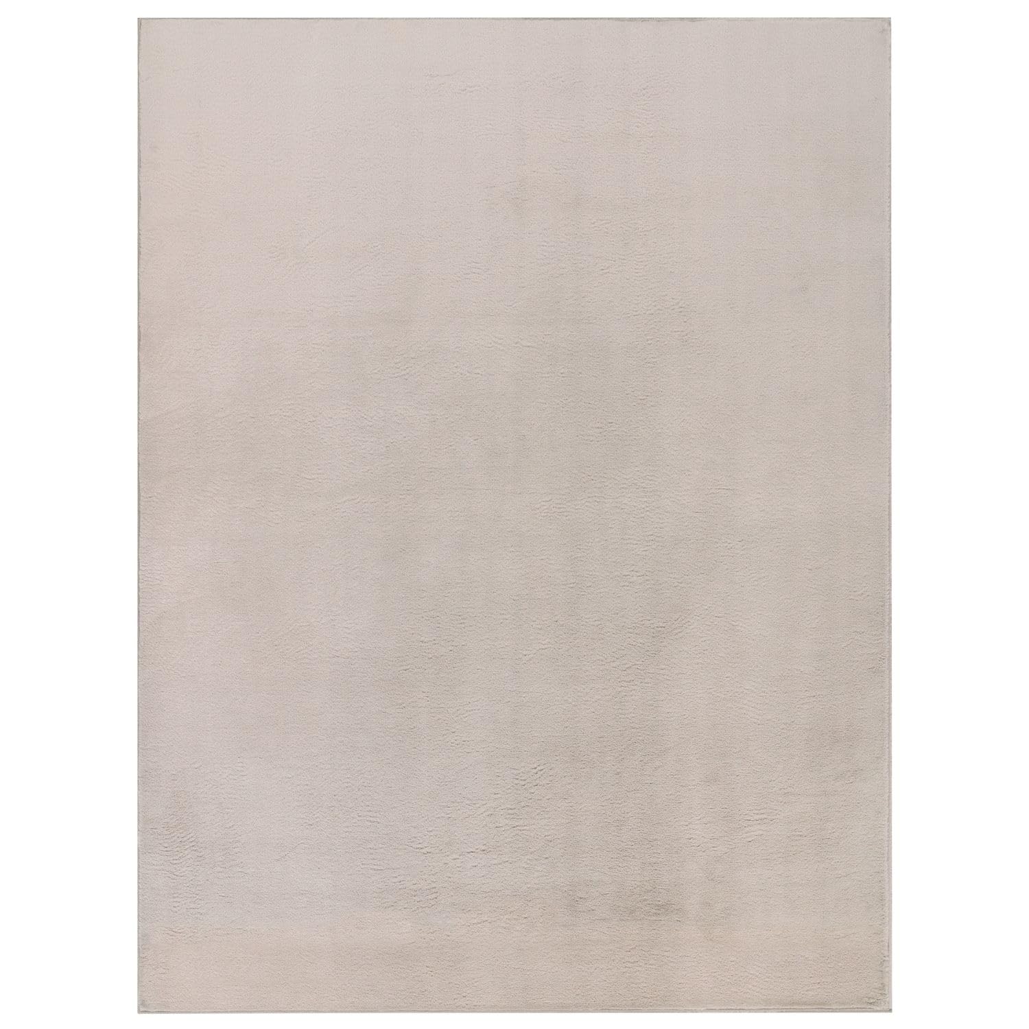 TT Home Wohnzimmer Teppich Hochflor Langflor Kunstfell Weich Modern Unifarben Flauschig, Farbe:Beige, Größe:200x280 cm