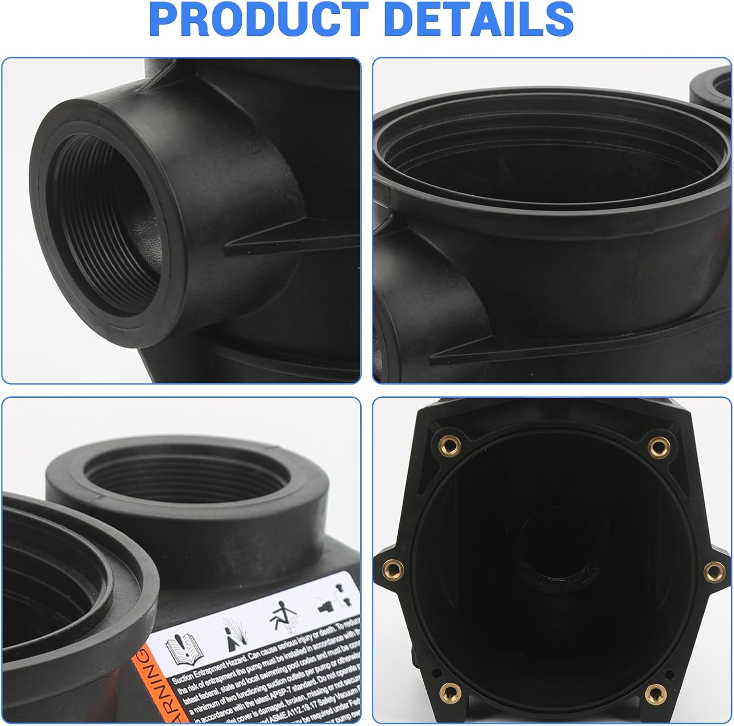 SPX3120AAZ Threaded Style Pump Housing and Strainer with Drain Plugs Compatible with Hayward Super II Pump SP3000/SP3000X Series Models 2-Inch by 2-Inch