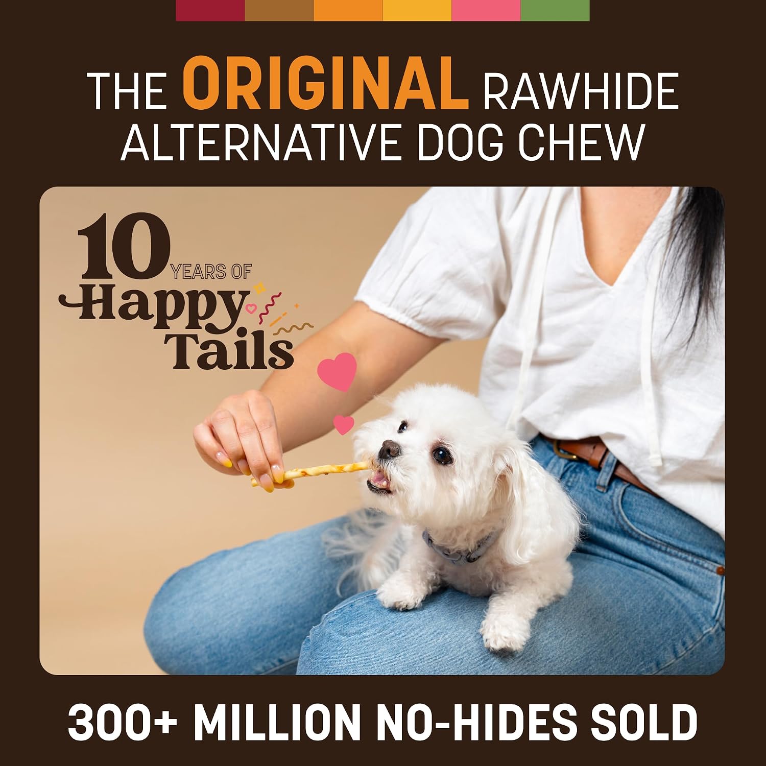 Earth Animal No Hide Stix - Long Lasting Rawhide Free Small Dog Chews Sticks, Chicken & Beef Variety Bundle - 40 Count Value Pack