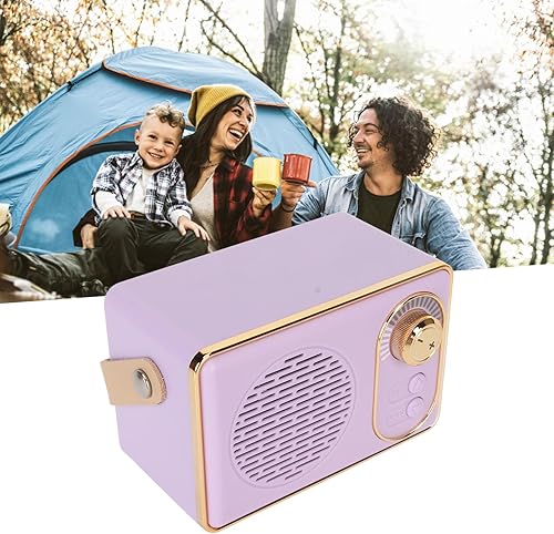 Miniatura 3 de Zopsc Altavoz Bluetooth retro, altavoz vintage con bonito estilo antiguo, tarjeta Bluetooth 5.0 entrada AUX USB Drive compatible con unidad USB,