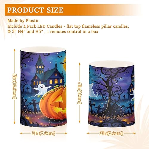 Vista 116 de Velas parpadeantes sin llama, velas LED moradas de mariposa lavanda con temporizador remoto, juego de 2 velas a pilas para San Valentín, boda