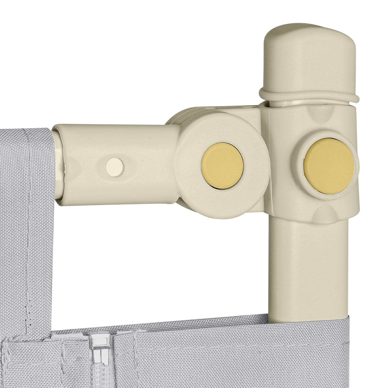 OHMG Barriere De Lit Enfant,Barrière de lit pour Les Tout-Petits,Barrière de Lit Portable Bébé,Barrière de Sécurité de Lit Enfant,Réglable en Hauteur,Barrière de lit avec Filet aéré (1.8M-Gris Clair)