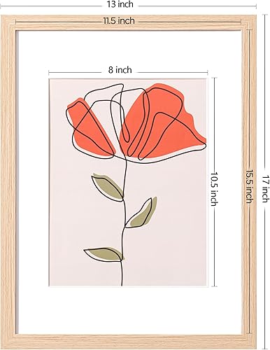 Vista 422 de eletecpro Juego de 10 marcos de fotos de 8.5 x 11 pulgadas, collage de fotos, decoración de pared, fotos de 5 x 7 con paspartú o de 8.5 x 11 Negro