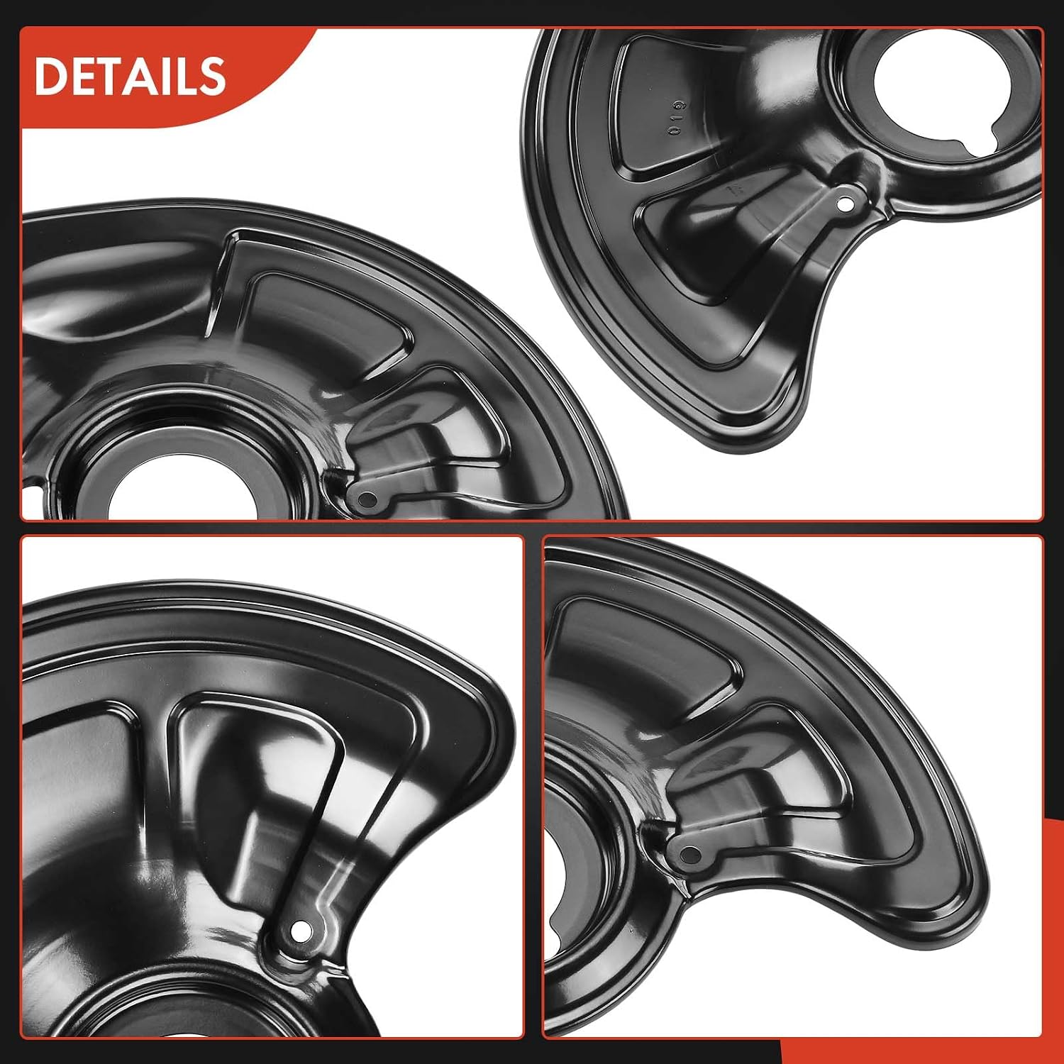 A-Premium Front Brake Dust Shield Compatible with Mercedes-Benz Models | for E320 2003-2009, E350 2006-2009, E500 2003-2006, E550 2007-2009, SL500 2003-2006, SL550, CLS500 Set of 2