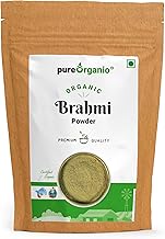 Organic Brahmi Powder - For Men & Women | Ayurvedic Care To Manage Stress & Boost Brain Health | Rich in Antioxident Indian Organic NPOP Certified (100 Gm)