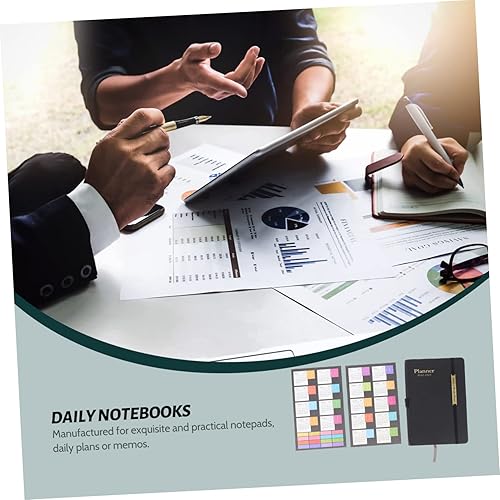 Miniatura 2 de Agenda de estilo inglés, planificador escolar, cuaderno de oficina, negocios, bloc de notas, cubierta de cuero PU