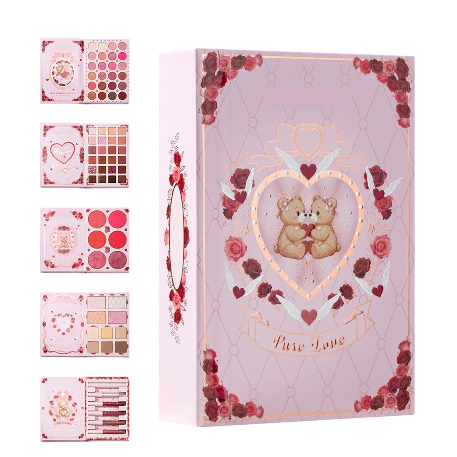 Palette per il trucco, set di evidenziatori per labbra a 5