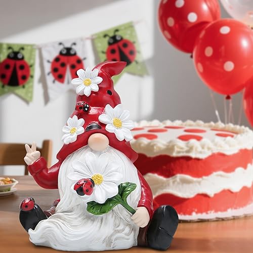 Miniatura 8 de Hodao Decoraciones de gnomos de primavera de abejorros, adornos de gnomos de abeja de miel, decoraciones del Día Mundial de las Abejas, regalos de