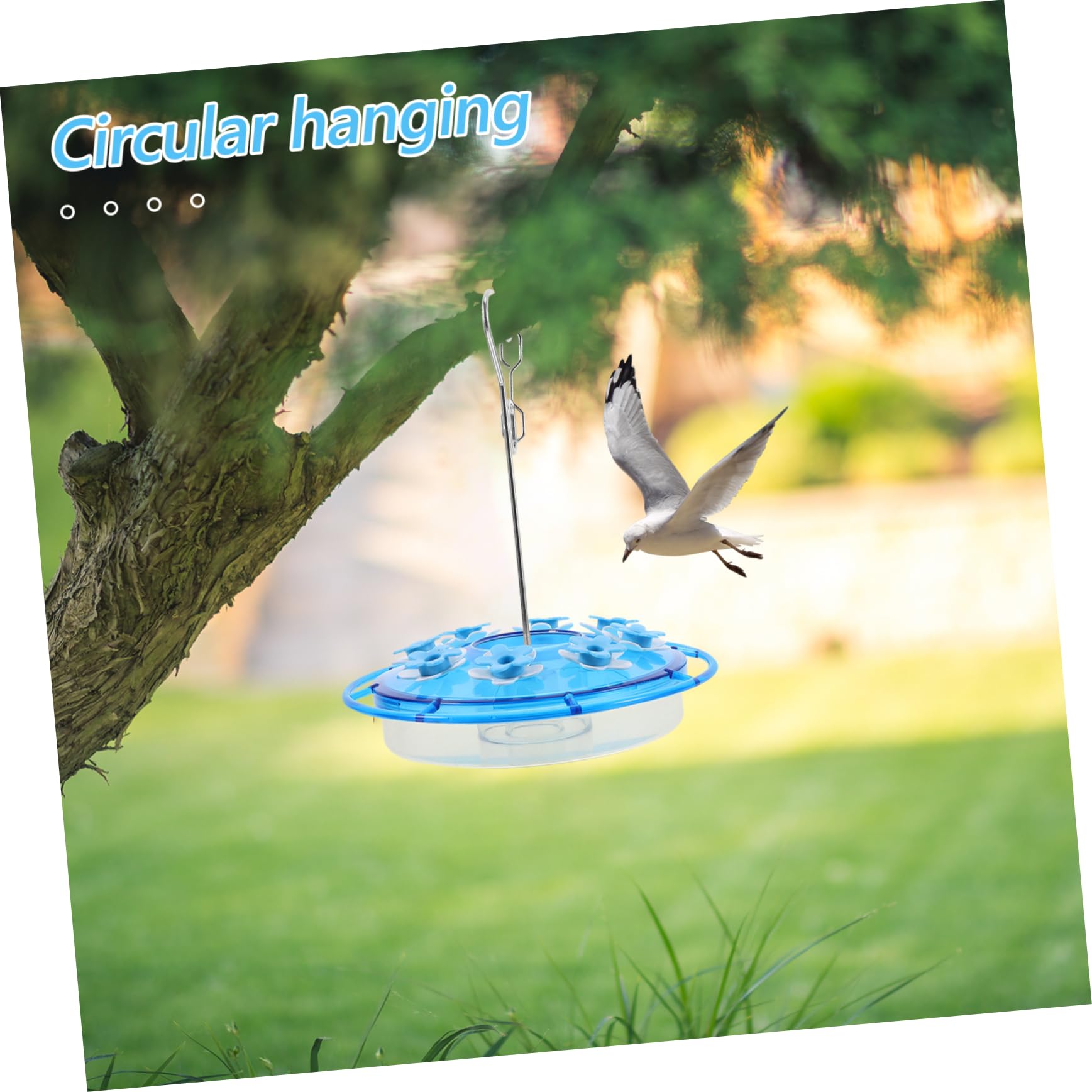 2pezzi Mangiatoia per Colibrì Sospesa Decorativa Contenitore per Cibo per Uccelli da Giardino Parte di Mangiatoia per Colibrì