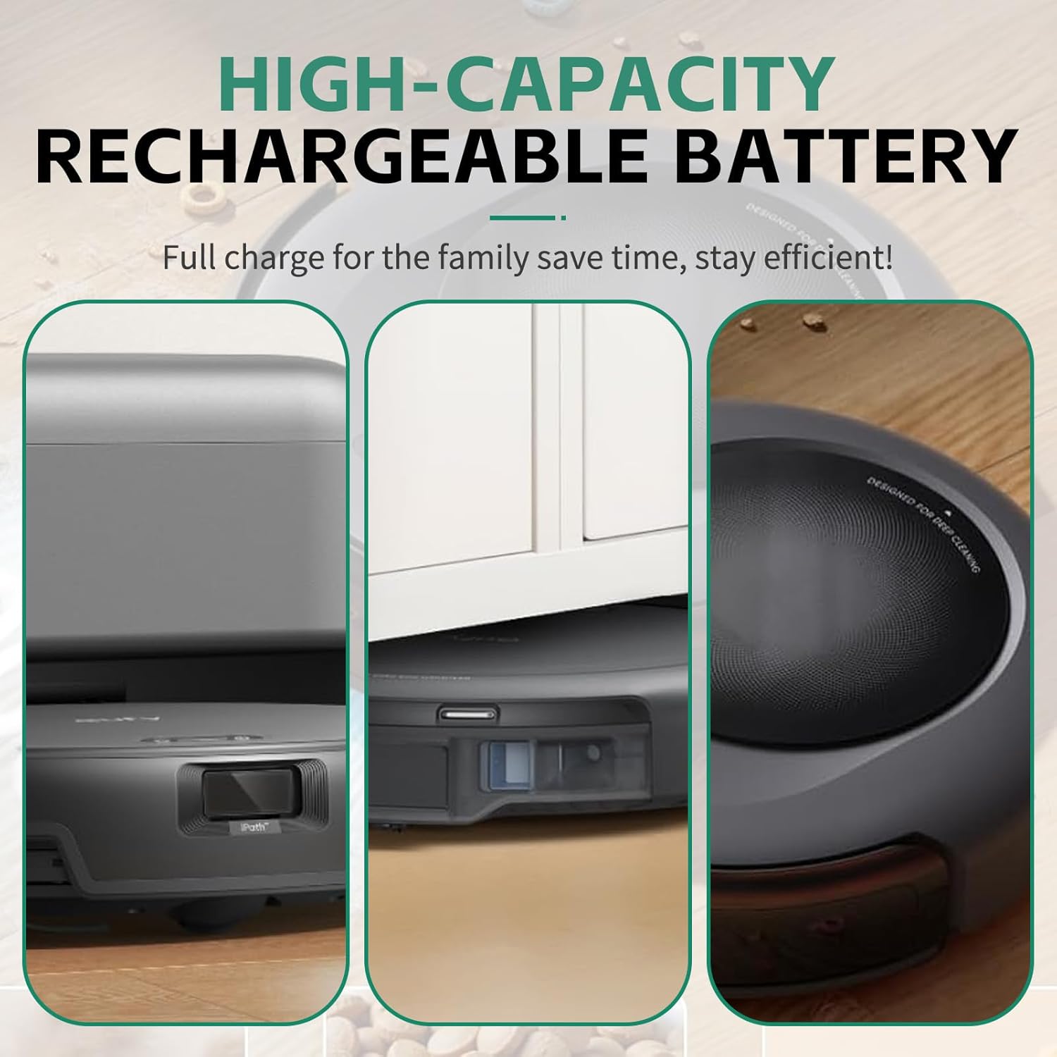 LMYDZER14.4v Vacuum Robot Battery Replacement: for Eufy Omni C20 & Auto-Empty C10,3200mAh Vacuum Batteries