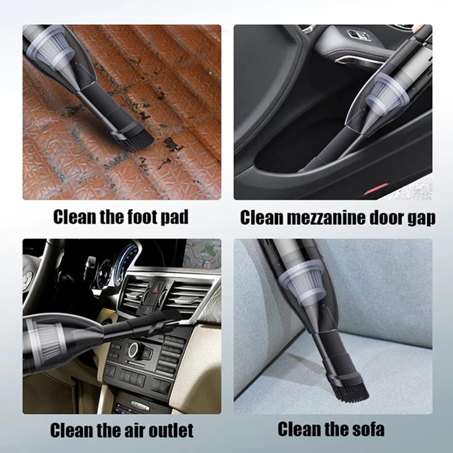 Car Vacuum Cleaner High Power 120W Portable Handheld Vacuum 16 Ft Cord for Car Interior, Home, Office