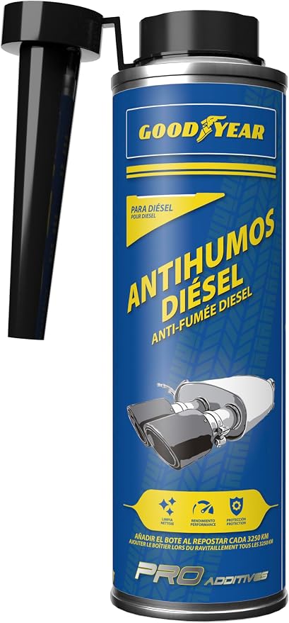 Goodyear Anti Humos Diésel Pro Additives Aditivo de Combustible 300 ml