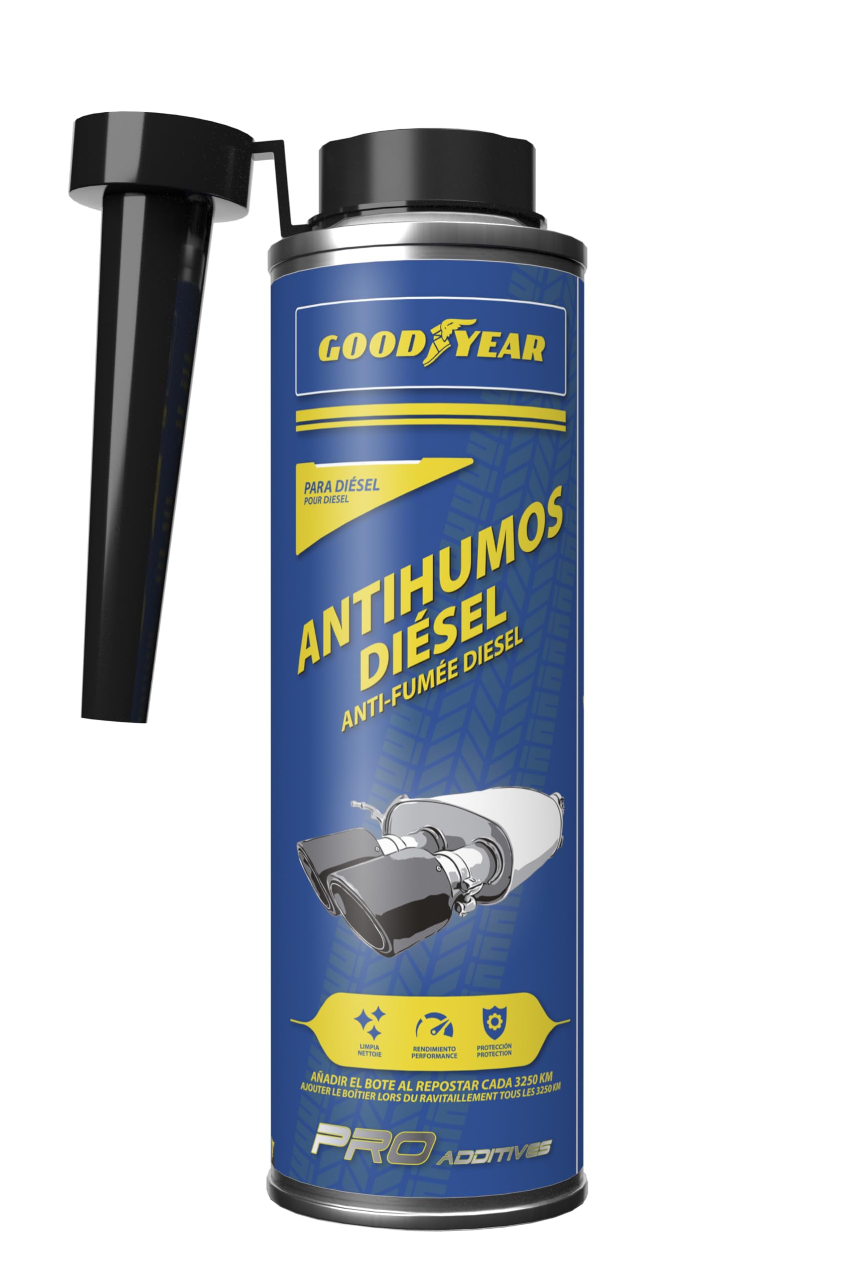 Goodyear Pro Additives Anti-fumo diesel, Additivo per gasolio 300 ml