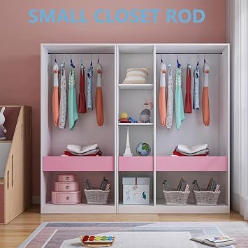 TYRON Smallest Closet Rods for Hanging Clothes, 1/2 Diameter, 12-18 In.