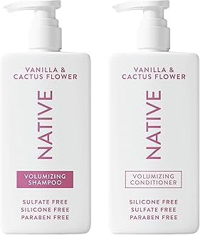 Vanilla & Cactus Flower 2-in-1 Shampoo & Conditioner Contain Naturally Derived Ingredients |All Hair Type Color & Treated, Fine to Dry Damaged, Sulfate & Dye Free - 2-Pack