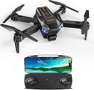 Drone avec Caméra 1080P pour Enfant et Adulte, Mode sans Tête, Maintien d'Altitude, 360°Flips pour Enfant ou Débutant Cadeau,Doré