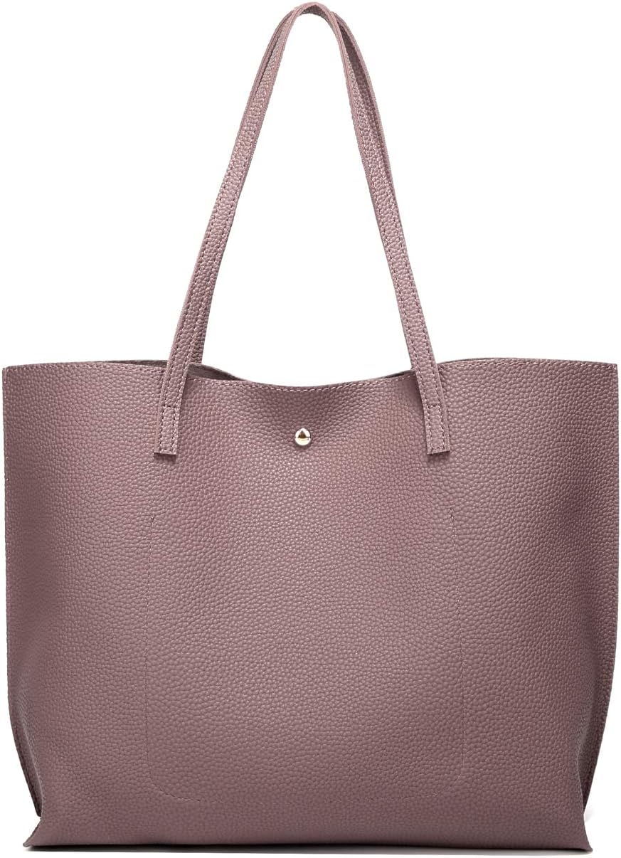 Dreubea Women's Soft Faux Leather Tote Shoulder Bag from, Big Capacity Tassel Handbag - Image 3