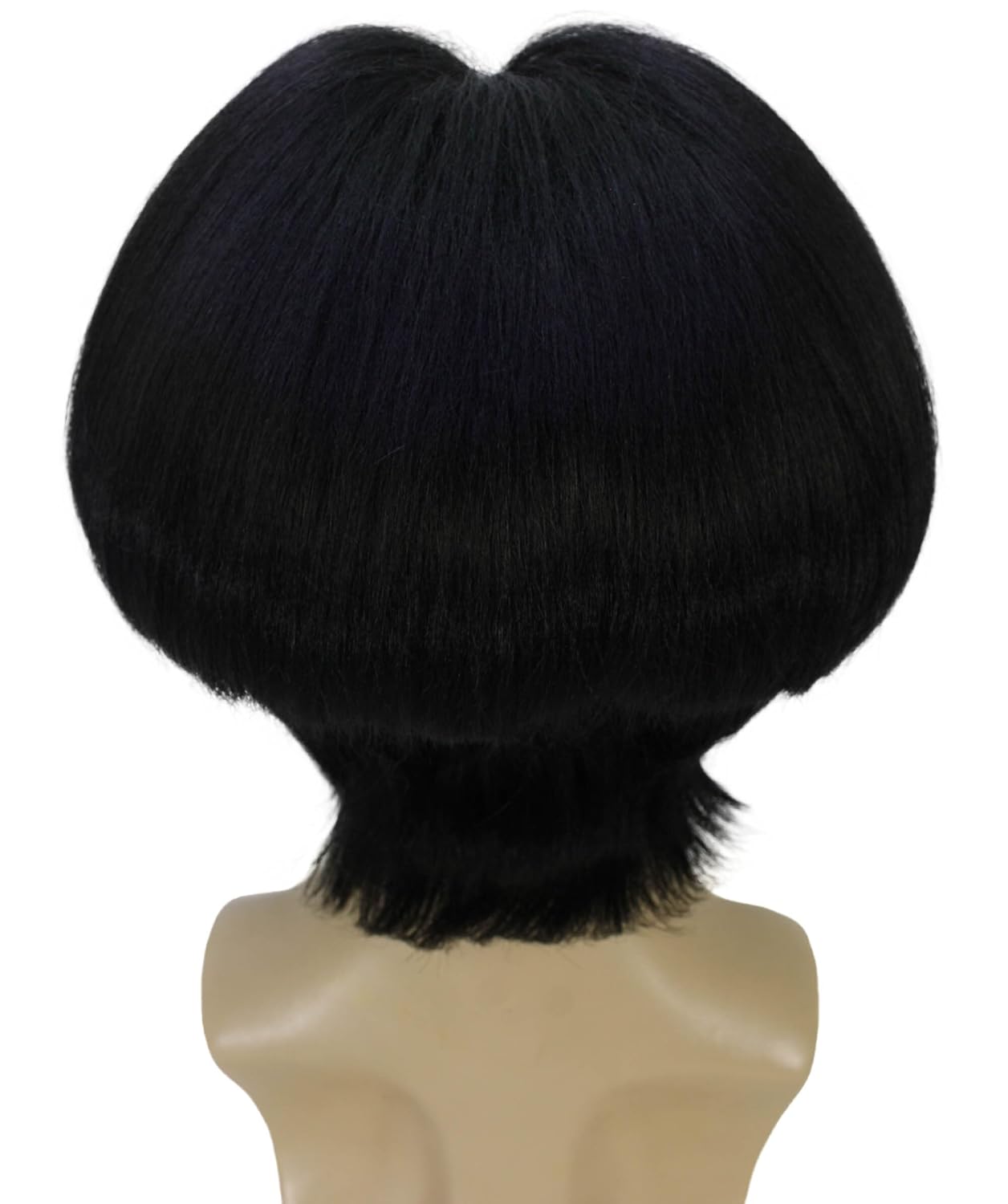 Men's Manga Young Protagonist Black Wig | Heat-Resistant Synthetic Cosplay Hair | Costume Hairpiece for Halloween, Party, Stage & Themed Events