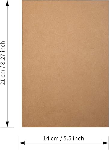 Miniatura 4 de Ancicraft Travelers - Juego de 3 accesorios de repuesto para cuadernos de papel en blanco A5 estándar para diarios de viaje de cuero, regalo