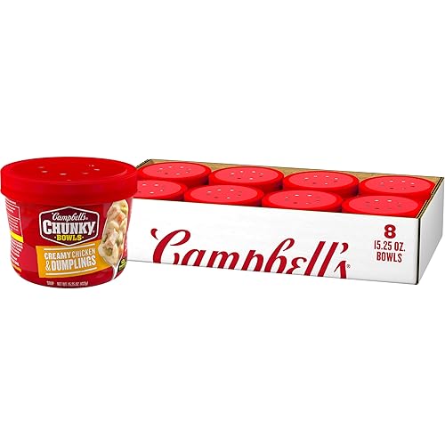 Miniatura 21 de Campbell's Chunky - Sopa de pollo cremoso y dumplings, lata 18.8 onzas, caja de 12