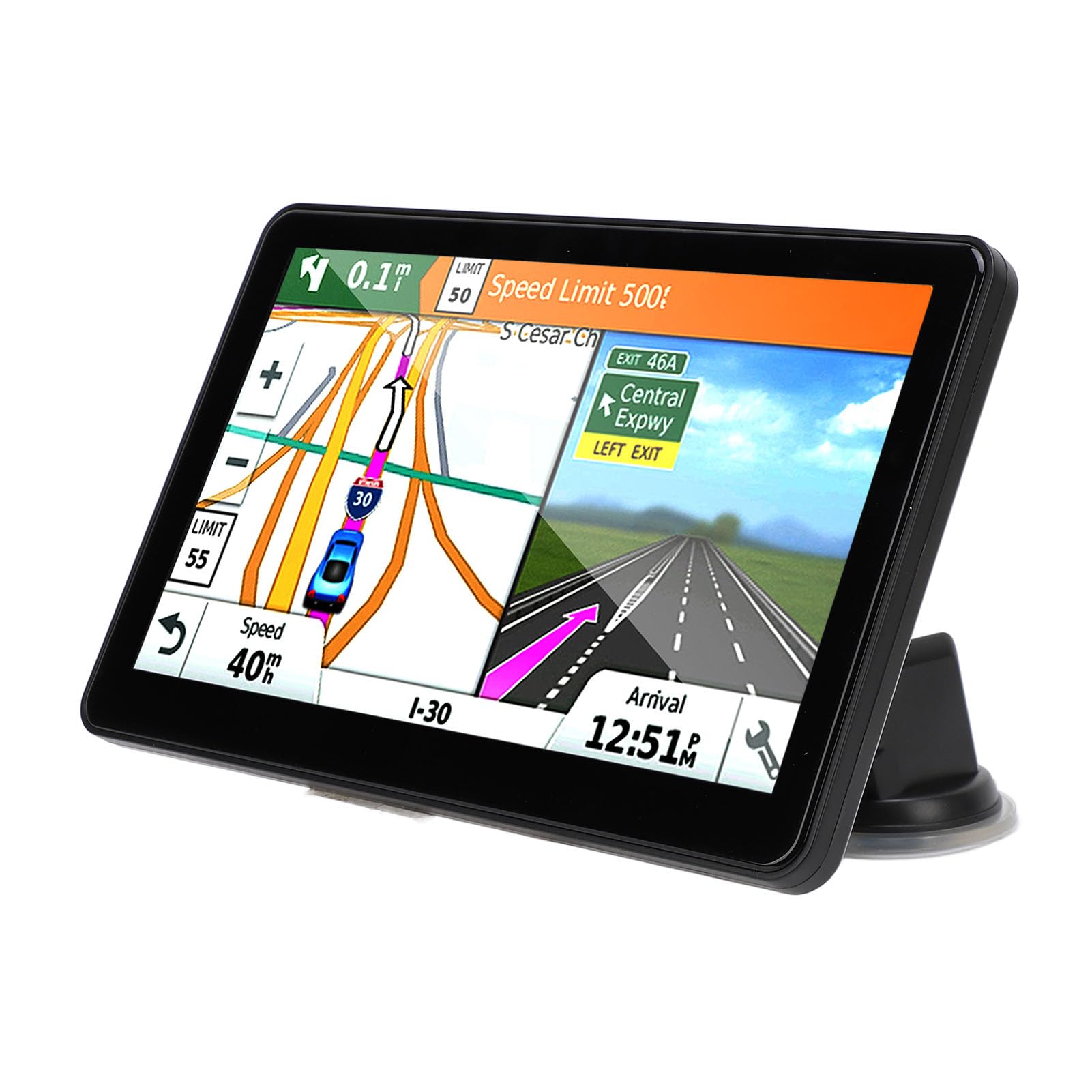 Auto Navigationssystem mit 9 Zoll Touchscreen Für Pkw Wohnmobil Rv und Lkw Kompatibel Karten Updates Usb Sprachsteuerung