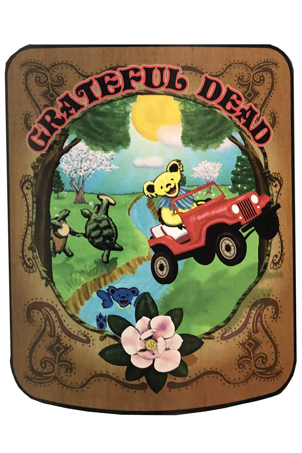 Grateful DeadRamatex Cozy Fleece Throw Blanket 50x60 Inches - Sugar Magnolia Bear