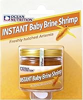 Vista 1 de Camarón pequeño de salmuera, comida instantánea para peces, de Ocean Nutrition, (0,7 ozas).