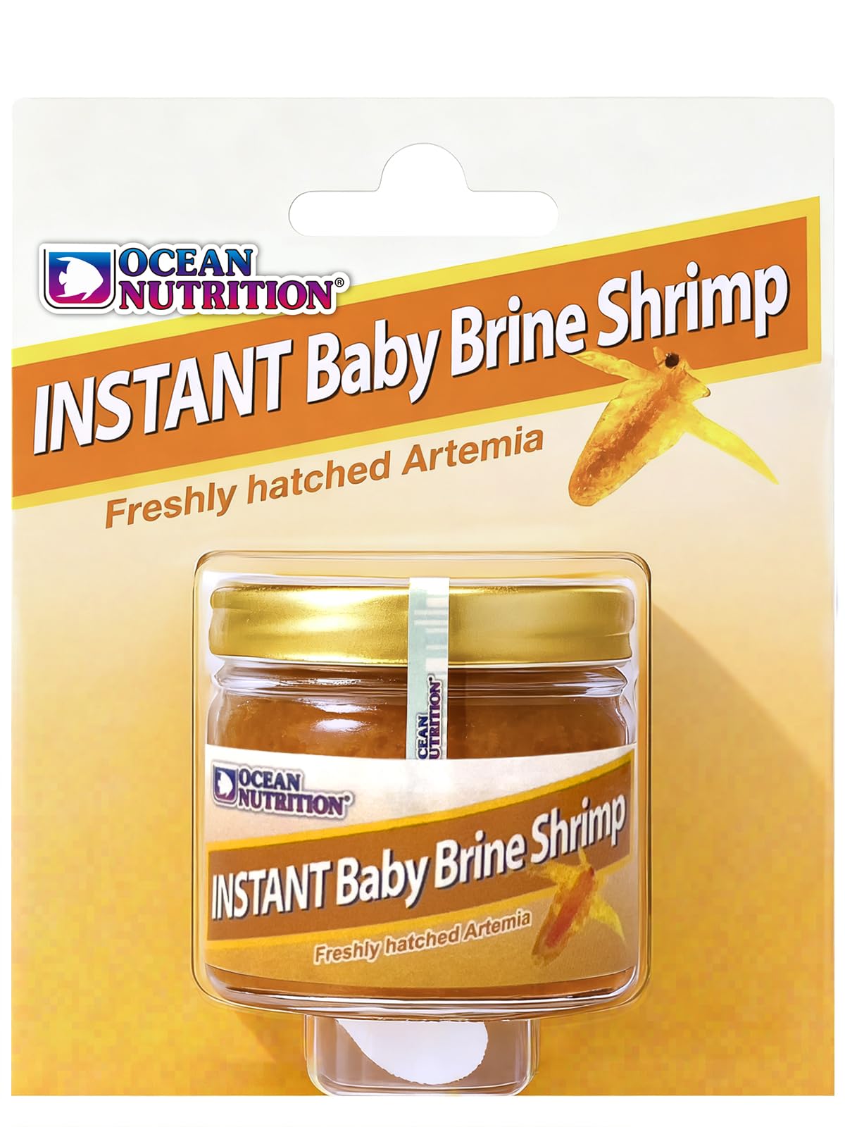 Ocean Nutrition Instant Baby Brine Shrimp Eggs 0.7oz (20g) in Saline Solution, Fish Tank Fry, Betta & Tropical Fish Food for Saltwater & Freshwater Aquarium