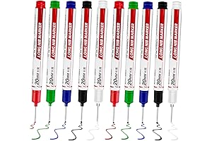 10 Pcs Long Head Deep Hole Markers for Precise Marking