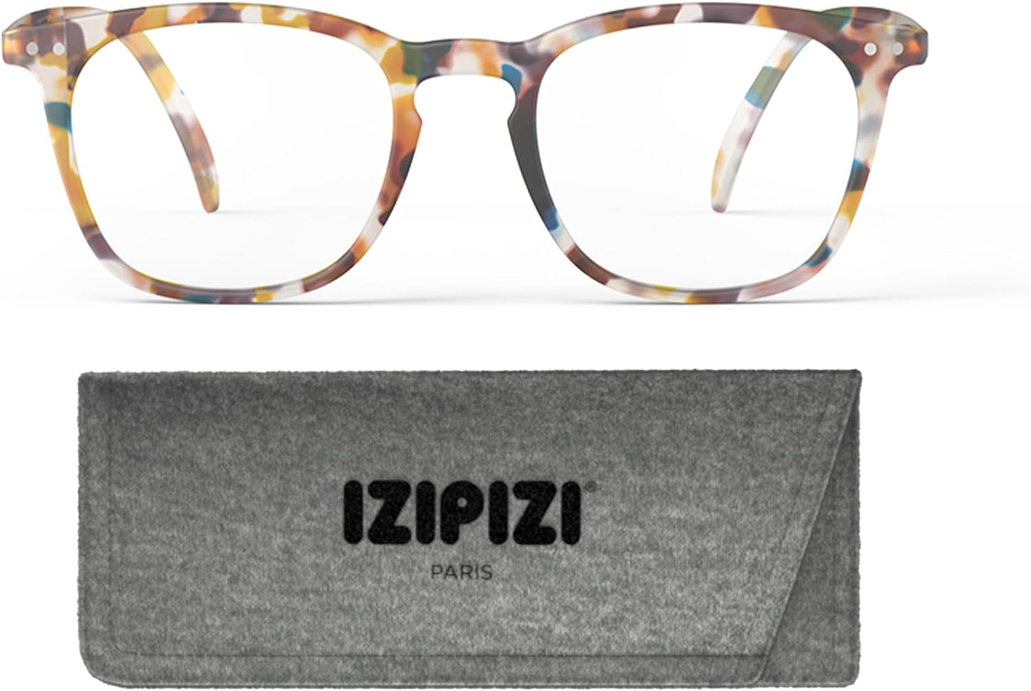 IZIPIZI READING #E Reading Glasses for Women and Men Rectangular Glasses with Anti-Scratch Lenses, Lightweight Fashion Frame