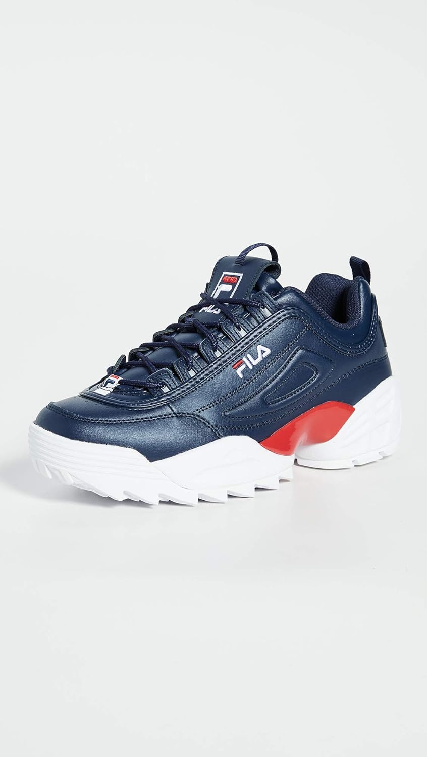 Fila Mens Disruptor Ii Lab Sneaker - Navy/Red/White,NVY/RED/WHT,11