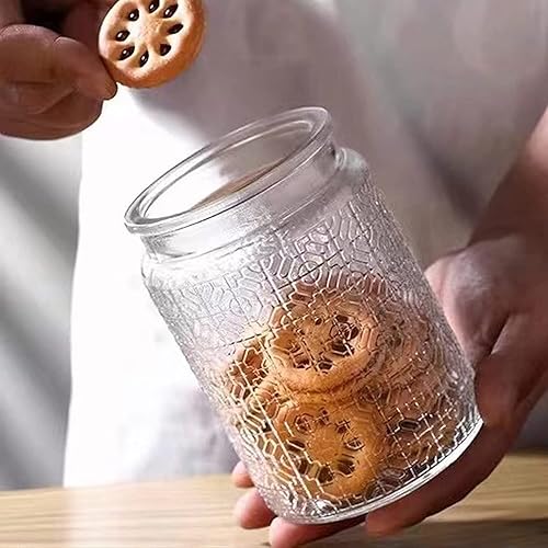 Miniatura 8 de Snminetal Tarro sellado de vidrio vintage para almacenamiento de cocina, recipientes de vidrio de cocina, con tapa de madera hermética para