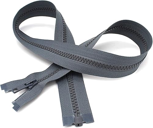 Vista 14 de YKK® Cremallera Vislon para chaqueta de 24 pulgadas, 5 partes inferiores de plástico moldeado, peso medio por cada uno (color seleccionado)