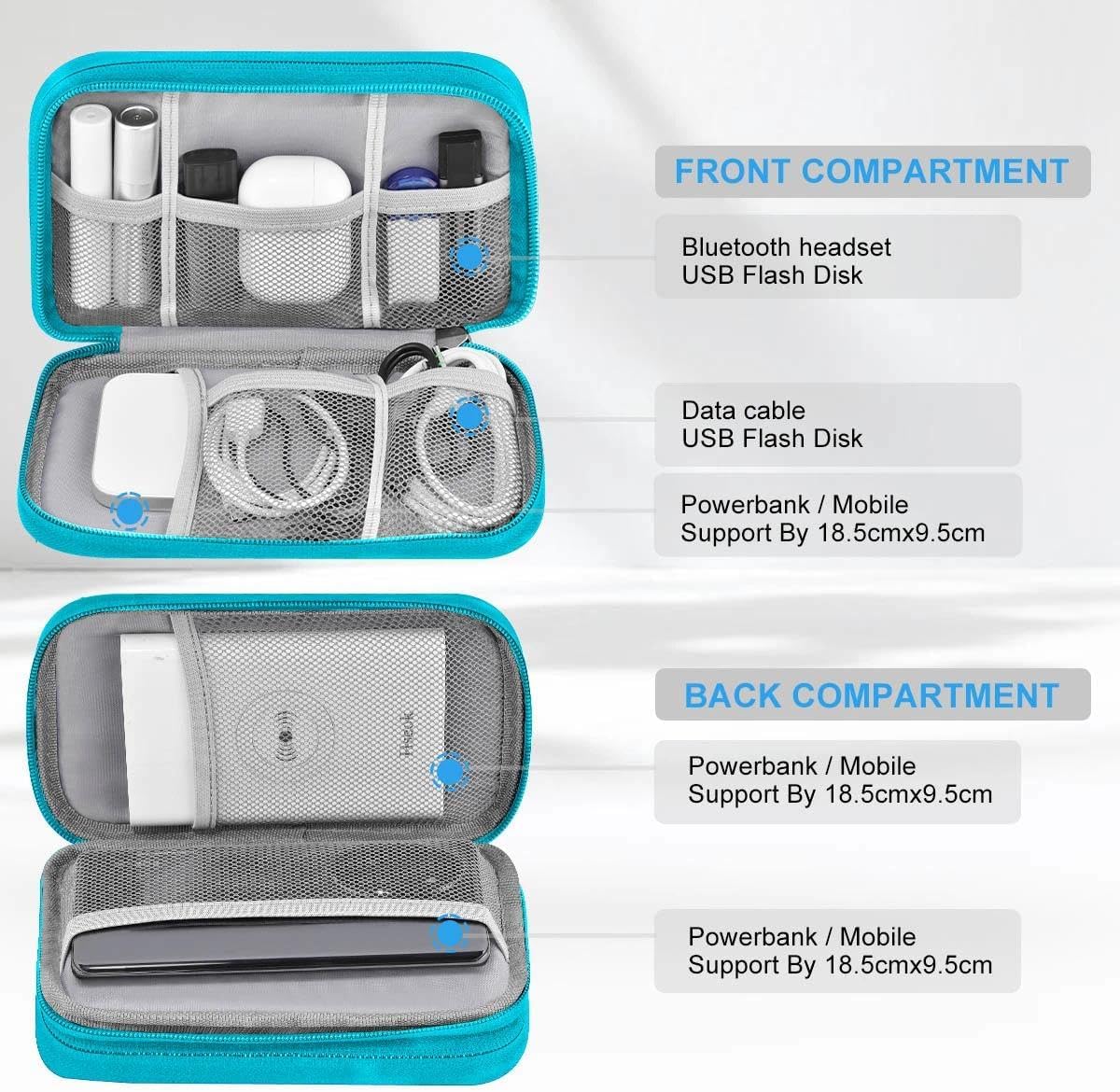 ZINMARK Slim Expandable Laptop Backpack with Small Case for 15-16 inch Notebooks,Water Resistant Computer Bag for College Business for Men Women，Light Gray Blue