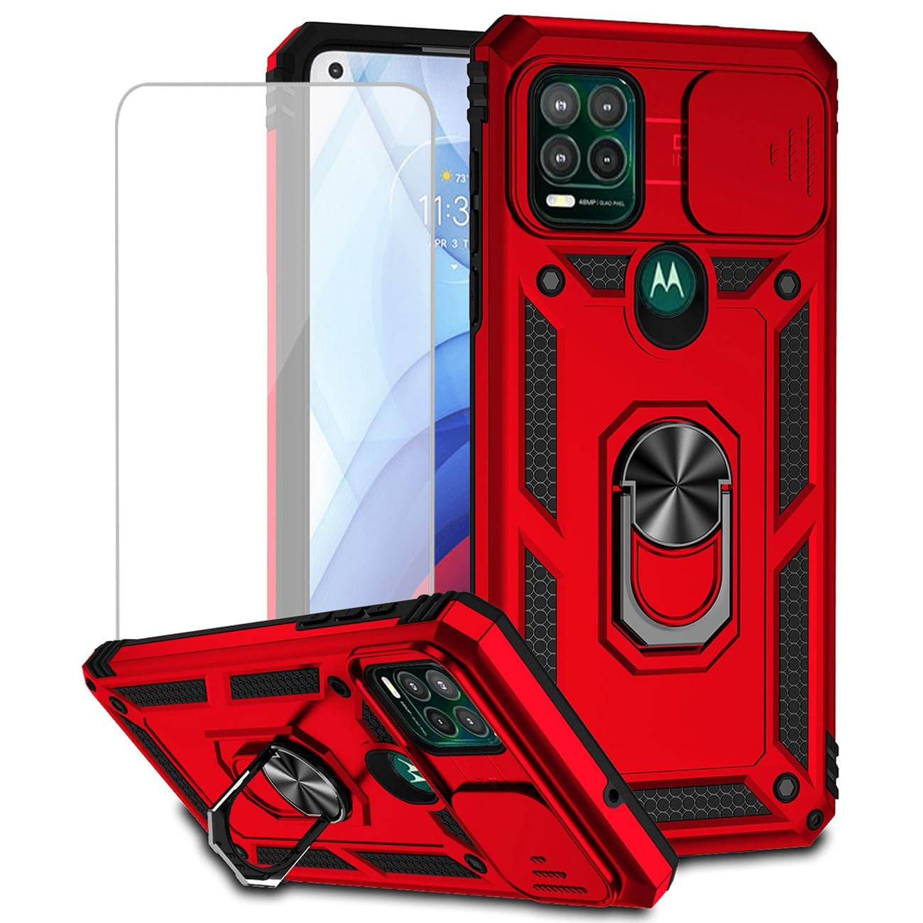 Custodia Motorola Moto G Stylus 5G Custodia Robusta Antiurto BENTOBEN Per Motorola Moto G Stylus 5G (2021): Verde, Ibrida, Glow! Custodia Antiurto Motorola G Stylus 5G 2021 - Foto 5