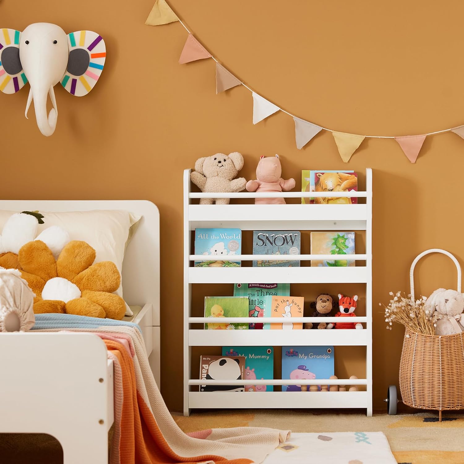 SoBuy Children's Wall Bookshelf in a child's room