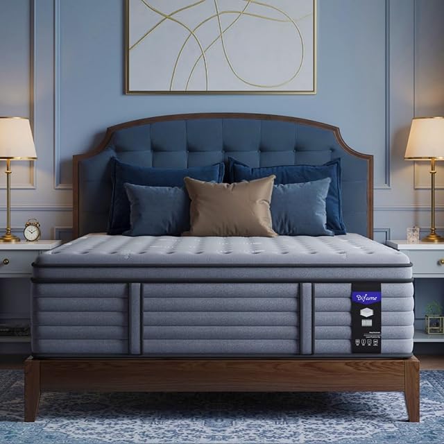 (Luxury Hotel) 16 Inch Hybrid King Size Mattress in a Box, Medium Firm | (2026 Upgraded) Reinforced Edge Support, 7-Zone Support & Pressure Relief, Cooling Sleep, CertiPUR-US, 365-Night Trial