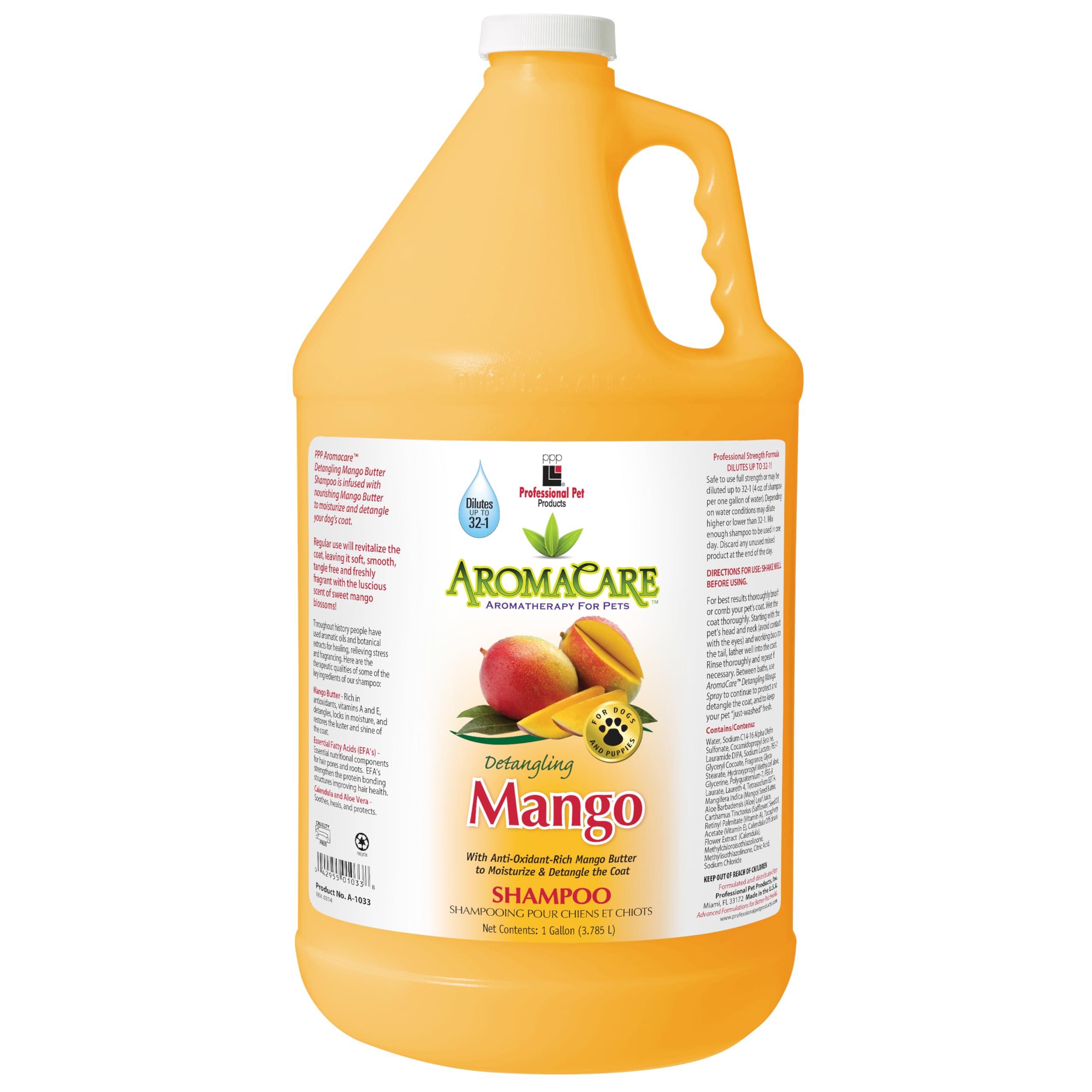 Aromacare Manteca de Mango champú para desenredar, 3,8 L
